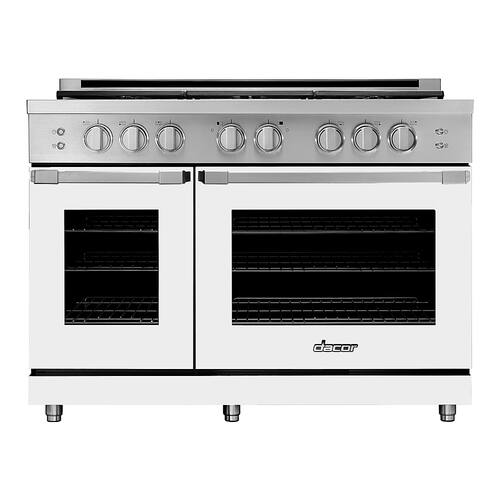 Dacor - Professional 8.0 Cu. Ft. Freestanding Double Oven Gas Pure Convection Range with SimmerSear™ - Bright White