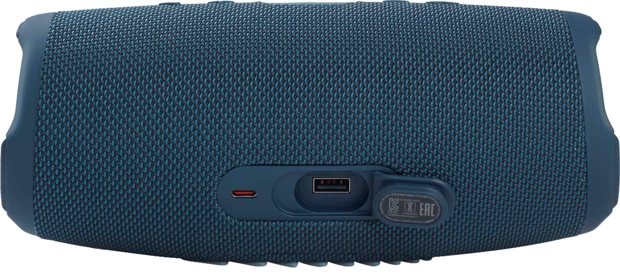 Alt View 1. JBL - CHARGE5 Portable Waterproof Speaker with Powerbank - Blue.