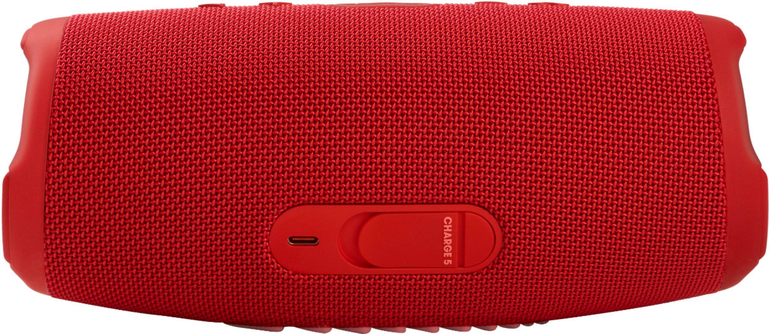 Alt View 13. JBL - CHARGE5 Portable Waterproof Speaker with Powerbank - Red.