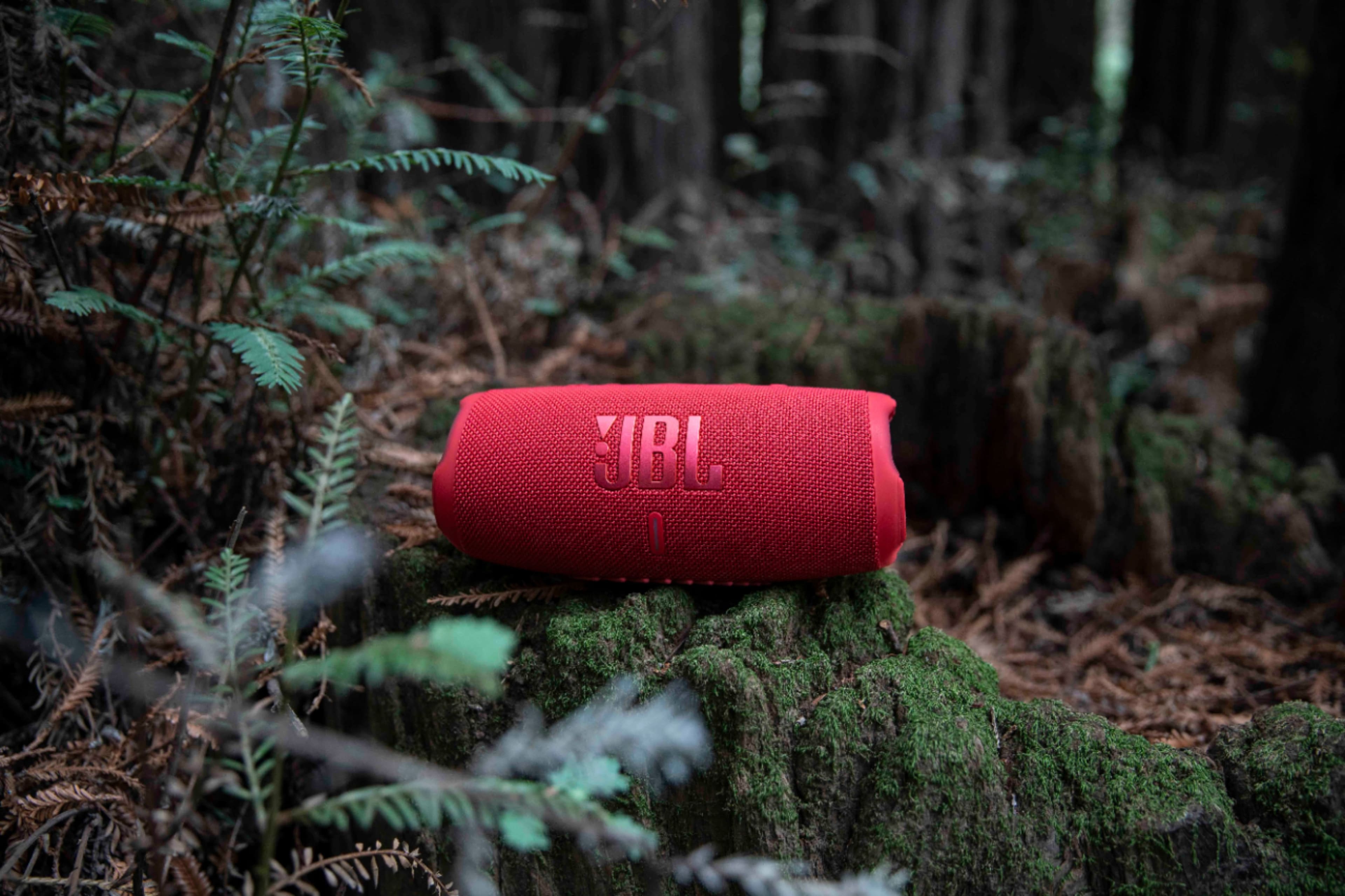 JBL Charge 5 Portable Bluetooth Waterproof Speaker - Red