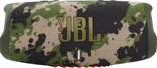 Front Zoom. JBL - CHARGE5 Portable Waterproof Speaker with Powerbank - Camouflage.