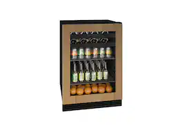 U-Line - 85-bottle or 105-can or 16-750ml Wine Bottle Capacity Beverage Center with Convection Cooling System - Custom Panel Ready