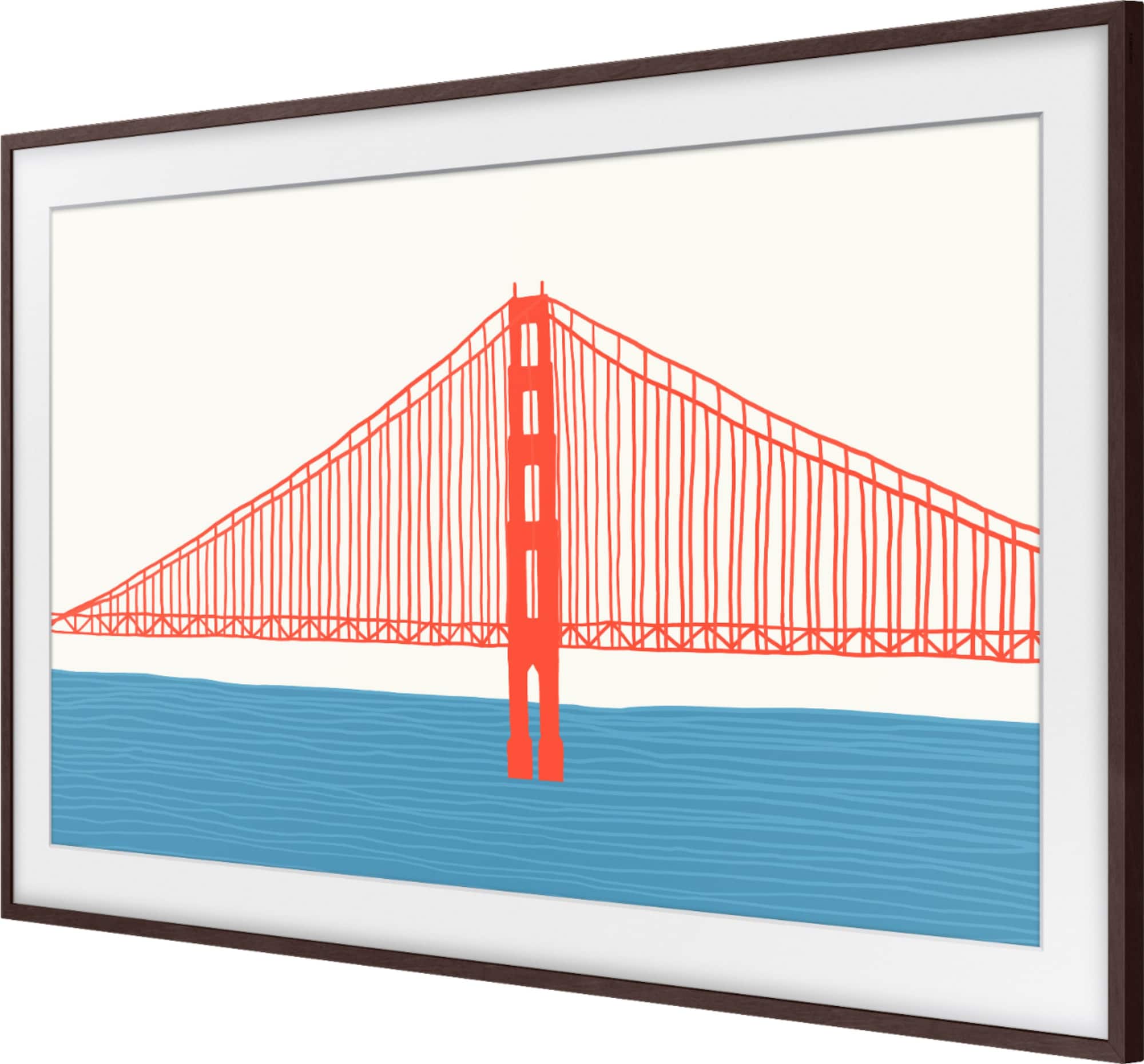 Zoom in on Front Zoom. Samsung - 43” The Frame Customizable Bezel - Modern Brown.