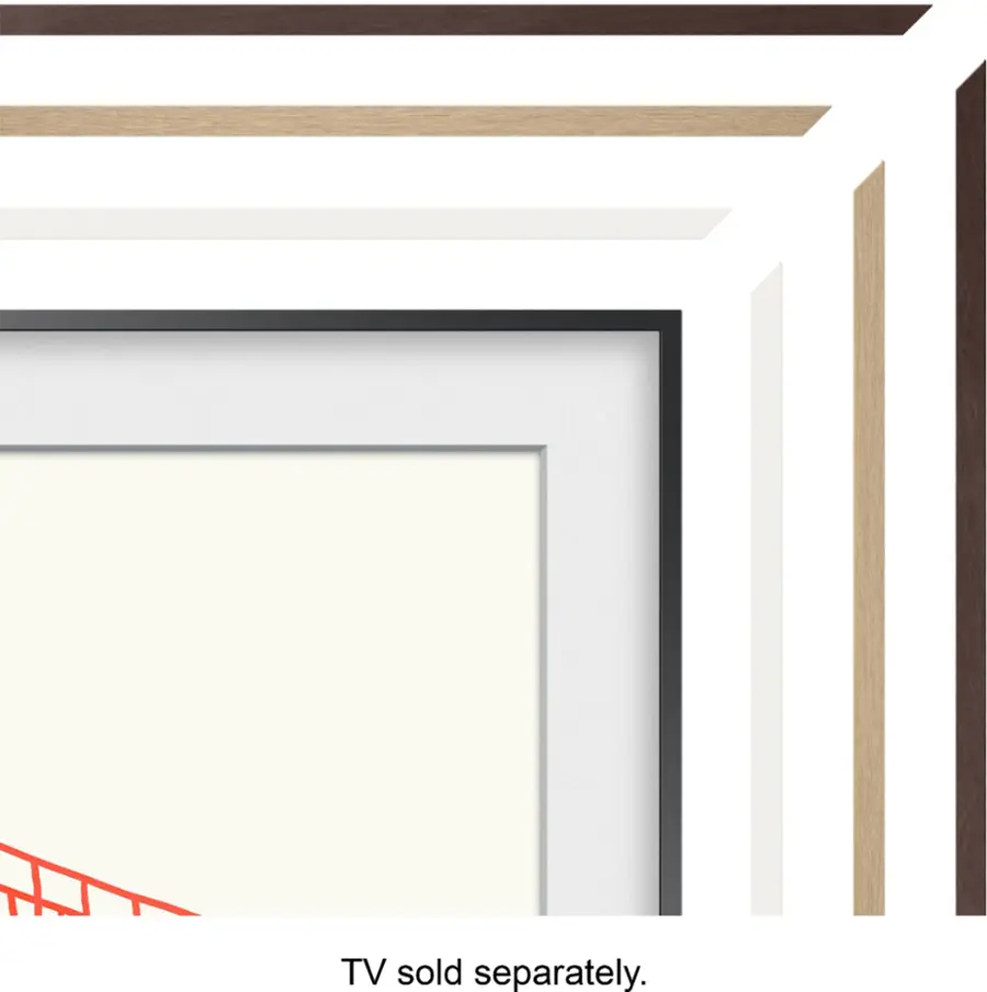 Alt View 16. Samsung - 43” The Frame Customizable Bezel - Modern Brown.