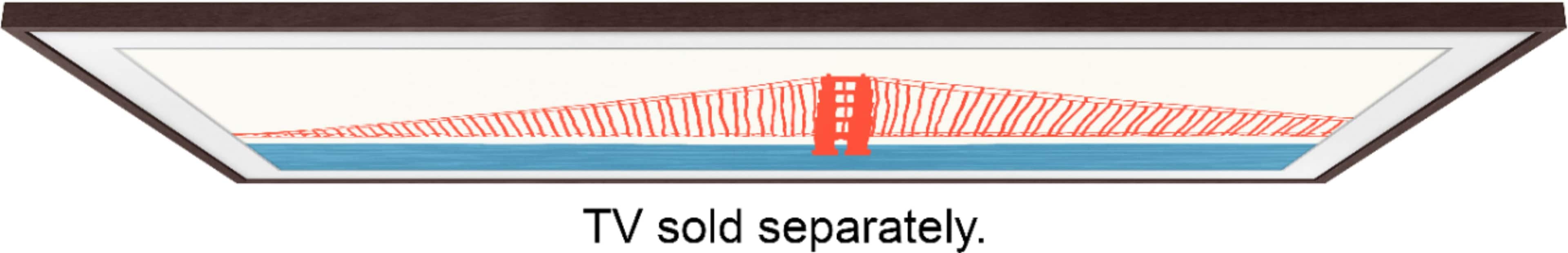 Alt View 11. Samsung - 65” The Frame Customizable Bezel - Modern Brown.