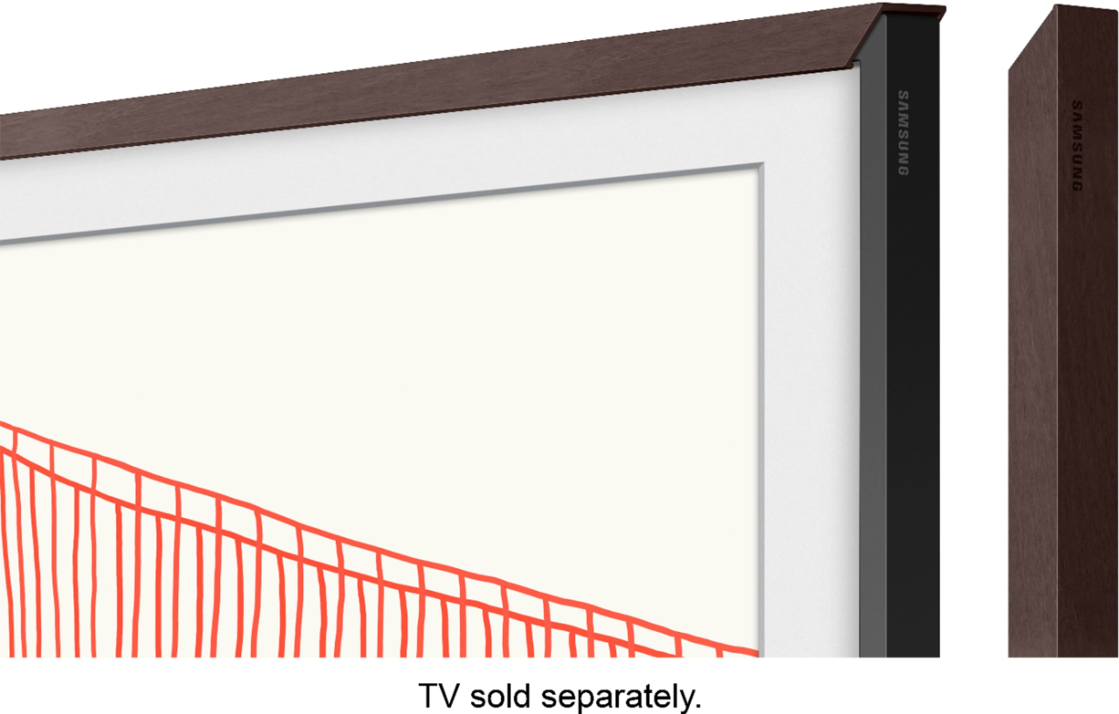 Alt View 14. Samsung - 55” The Frame Customizable Bezel - Modern Brown.