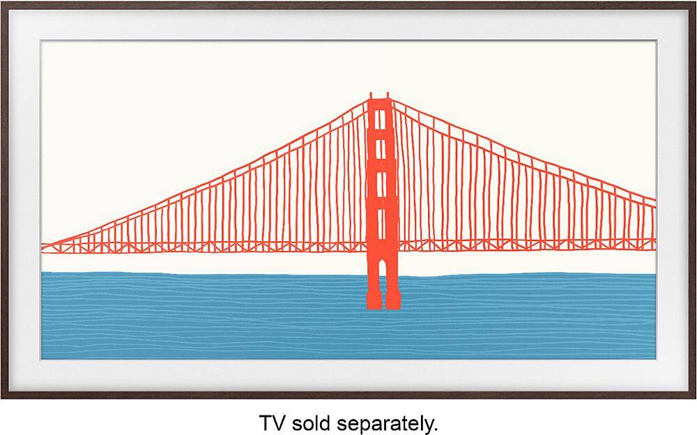Angle. Samsung - 55” The Frame Customizable Bezel - Modern White.