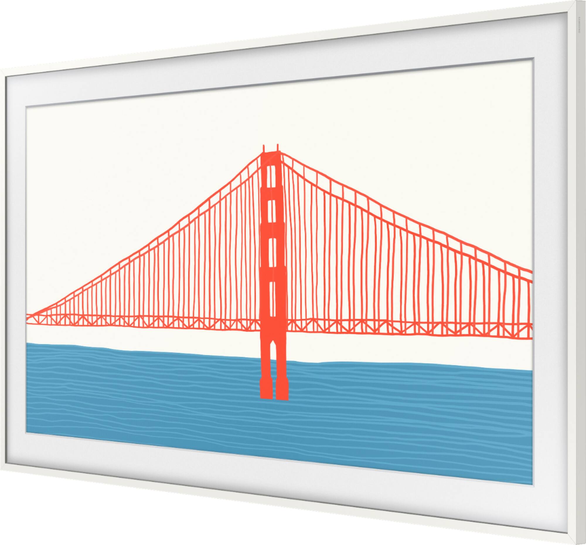 Zoom in on Front Zoom. Samsung - 55” The Frame Customizable Bezel - Modern White.