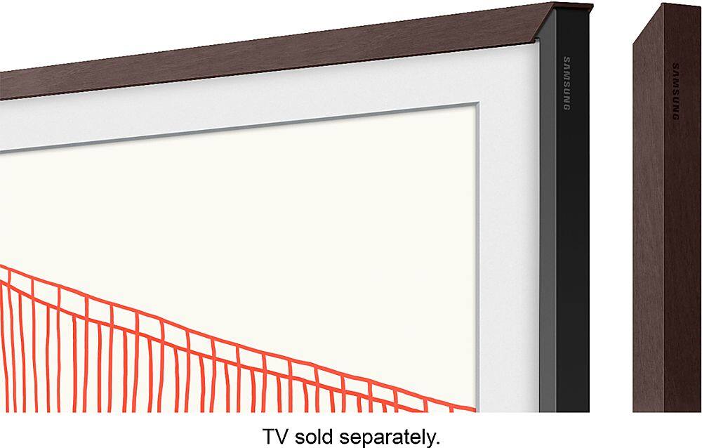 Alt View 14. Samsung - 55” The Frame Customizable Bezel - Modern White.
