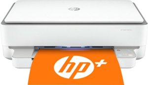 HP - ENVY 6055e Wireless Inkjet Printer with 6 months of Instant Ink Included with HP+ - White - Front_Zoom