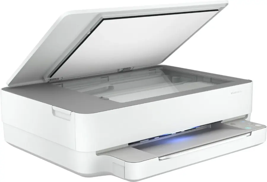 Alt View 15. HP - ENVY 6055e Wireless Inkjet Printer with 3 months of Instant Ink Included with HP+ - White.