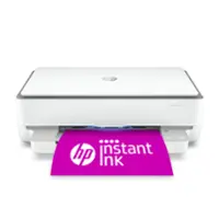 HP - ENVY 6055e Wireless Inkjet Printer with 3 months of Instant Ink Included with HP+ - White - Front_Zoom