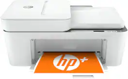 HP - DeskJet 4155e Wireless All-In-One Inkjet Printer with 3 months of Instant Ink Included with HP+ - White