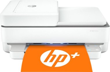 HP - ENVY 6455e Wireless All-In-One Inkjet Printer with 6 months of Instant Ink Included with HP+ - White - Front_Zoom