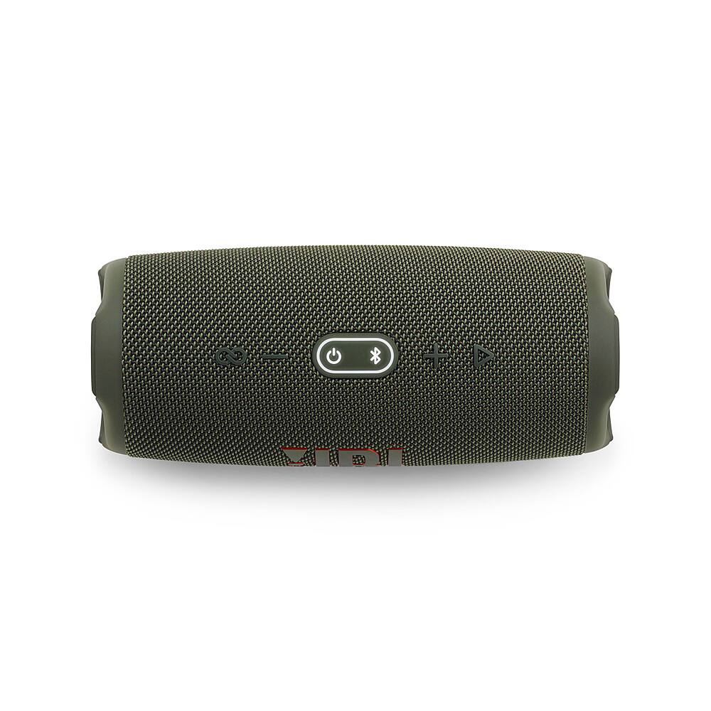 Left. JBL - CHARGE5 Portable Waterproof Speaker with Powerbank - Green.