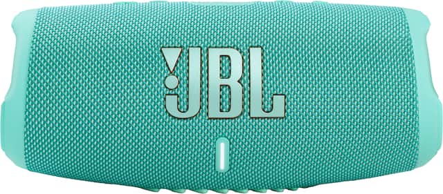 Front. JBL - CHARGE5 Portable Waterproof Speaker with Powerbank - Teal.