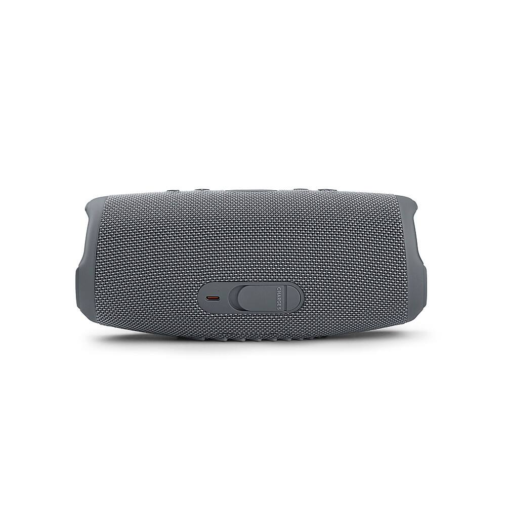 Angle. JBL - CHARGE5 Portable Waterproof Speaker with Powerbank - Gray.