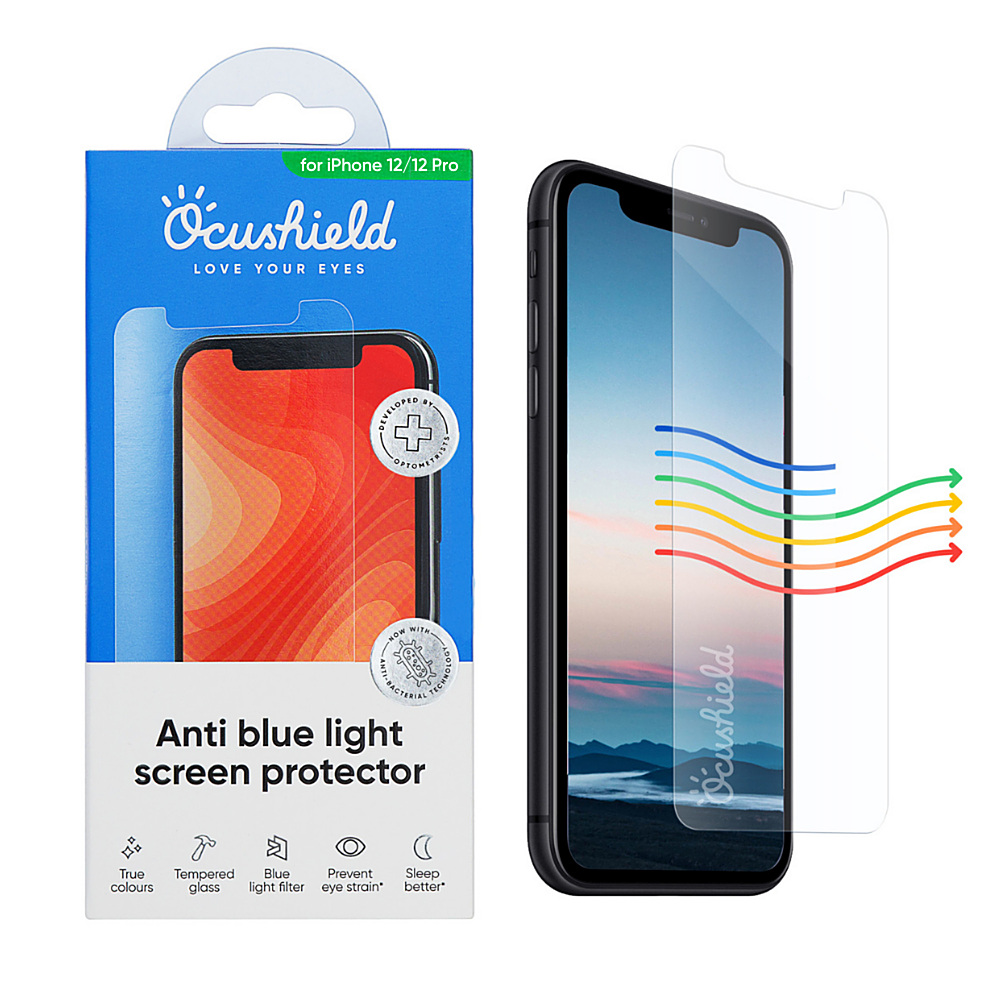 Ocushield Anti Blue Light Tempered Glass Screen Protector for Apple