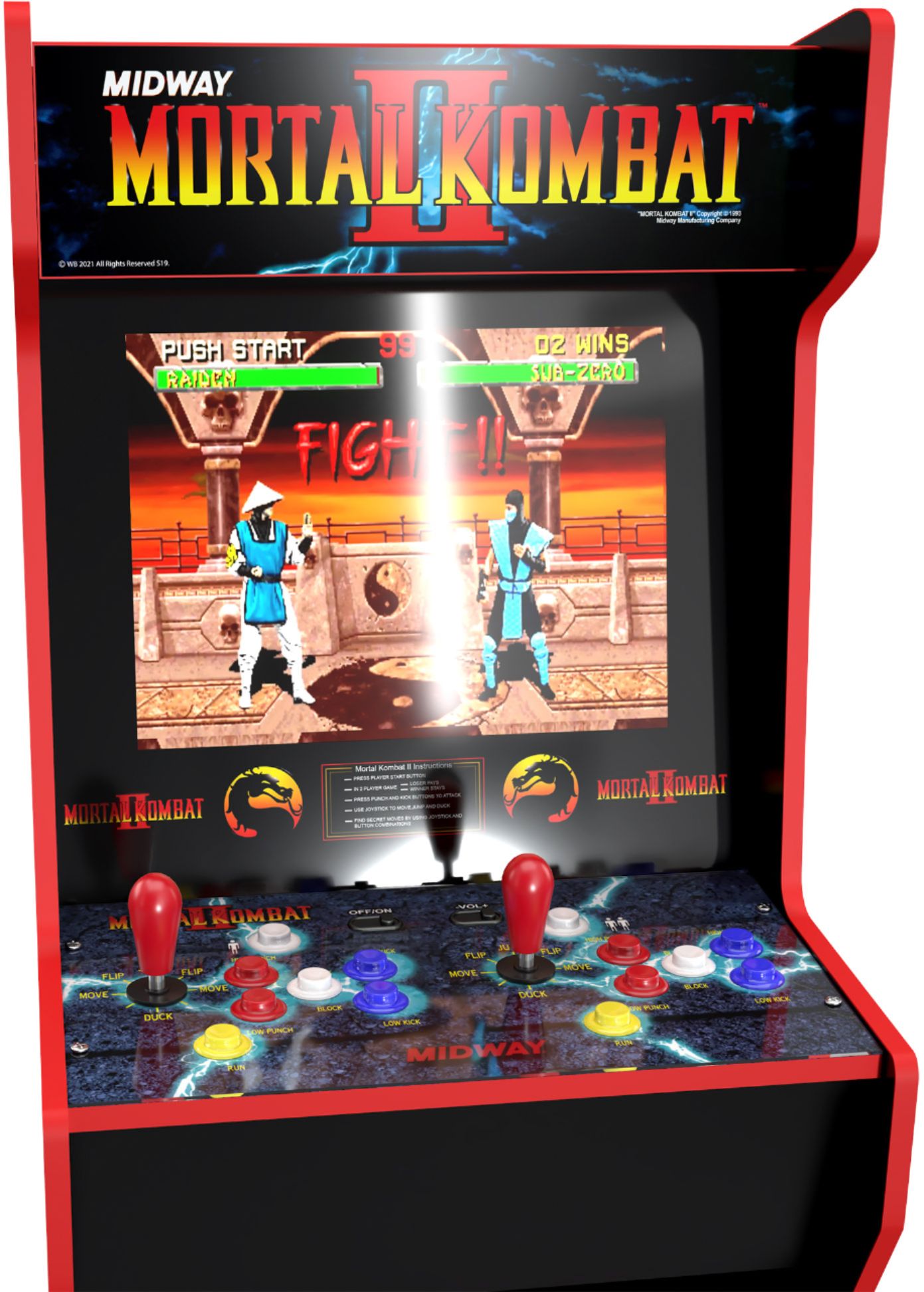Arcade 1up Arcade1Up Mortal Kombat Arcade Cabinet Multi Metal 14 Games WiFi  Live Online Play in the Video Gaming Accessories department at