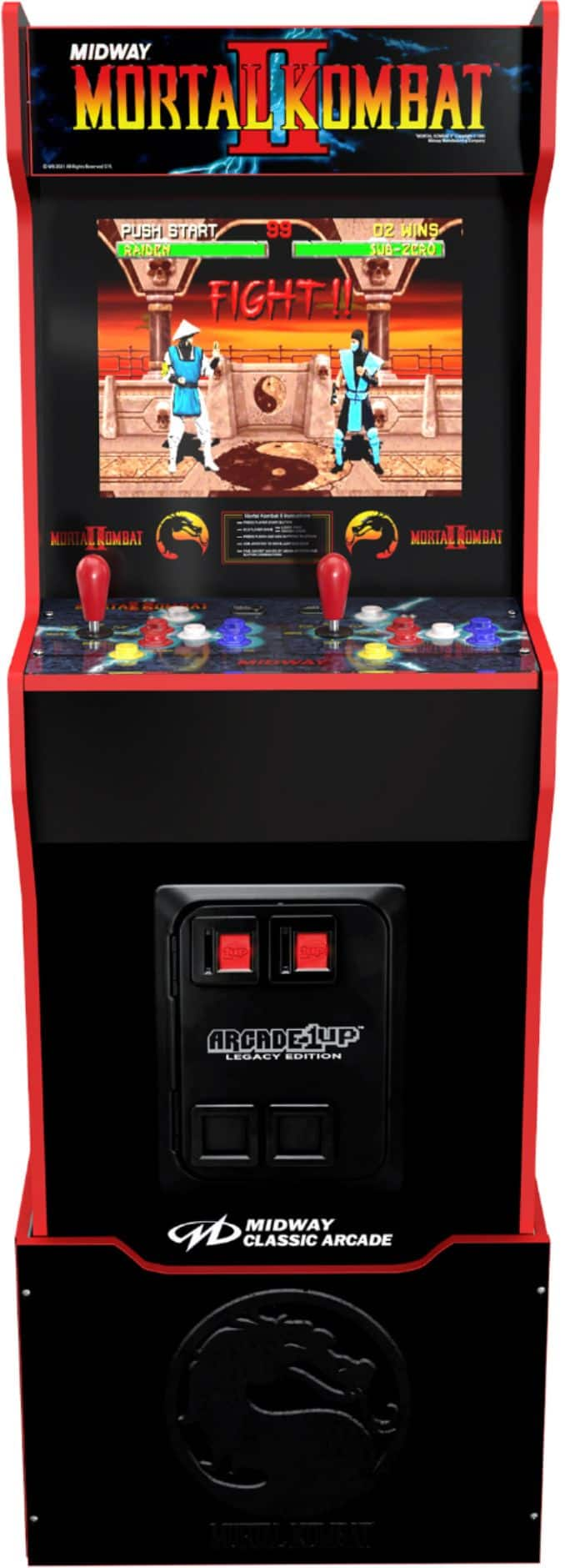 Arcade 1up Arcade1Up Mortal Kombat Arcade Cabinet Multi Metal 14 Games WiFi  Live Online Play in the Video Gaming Accessories department at