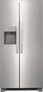 Frigidaire - 22.3 Cu. Ft. Side-by-Side Refrigerator - Stainless Steel - Front_Standard