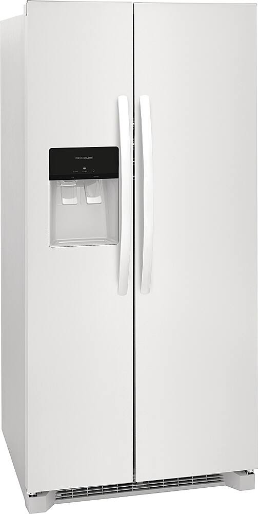 Angle. Frigidaire - 22.3 Cu. Ft. Side-by-Side Refrigerator - White.