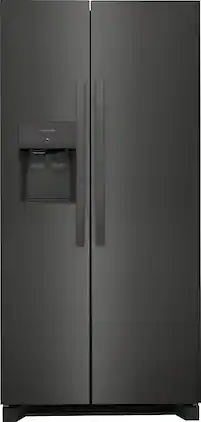 Frigidaire - 22.3 Cu. Ft. Side-by-Side Refrigerator - Black Stainless Steel