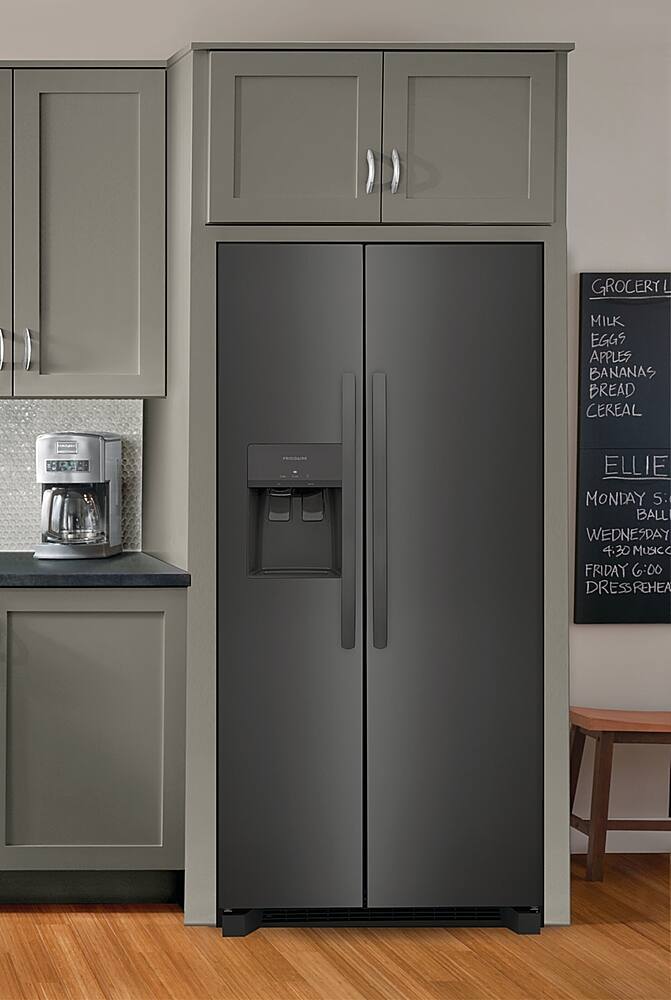 Alt View 13. Frigidaire - 22.3 Cu. Ft. Side-by-Side Refrigerator - Black Stainless Steel.
