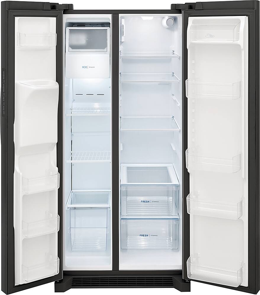 Alt View 1. Frigidaire - 22.3 Cu. Ft. Side-by-Side Refrigerator - Black Stainless Steel.