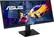 Front. ASUS - VP348QGL Widescreen LCD Monitor - Black.