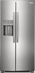 Frigidaire - Gallery 22.3 Cu. Ft. Side-by-Side Refrigerator - Stainless steel - Front_Zoom