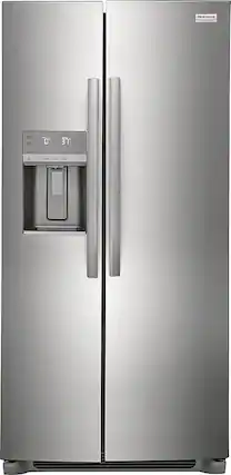 Front. Frigidaire - Gallery 22.3 Cu. Ft. Side-by-Side Refrigerator - Smudge-Proof® Stainless Steel.