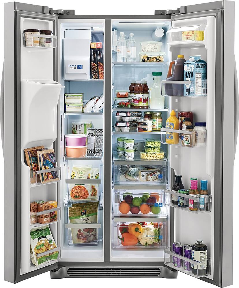 Alt View 1. Frigidaire - Gallery 22.3 Cu. Ft. Side-by-Side Refrigerator - Smudge-Proof® Stainless Steel.