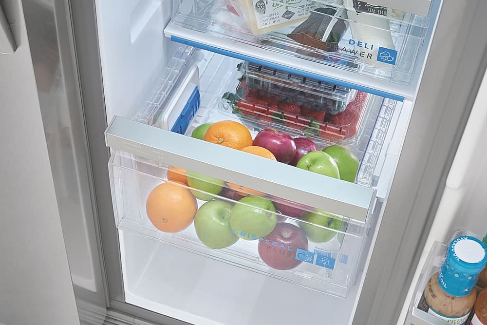 Alt View 2. Frigidaire - Gallery 22.3 Cu. Ft. Side-by-Side Refrigerator - Smudge-Proof® Stainless Steel.