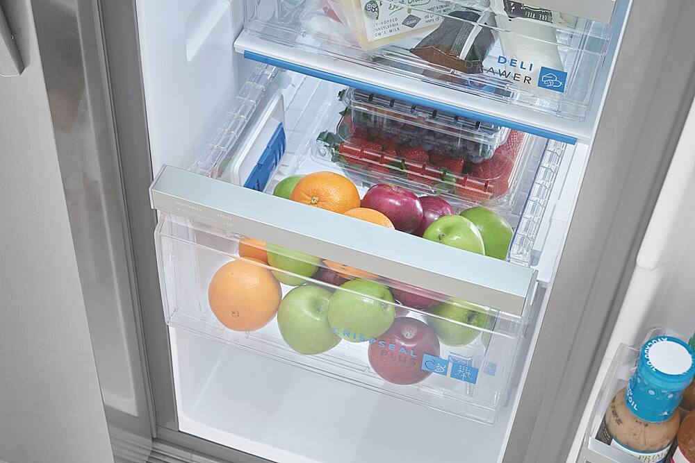 Alt View 2. Frigidaire - Gallery 22.3 Cu. Ft. Side-by-Side Refrigerator - Smudge-Proof® Stainless Steel.