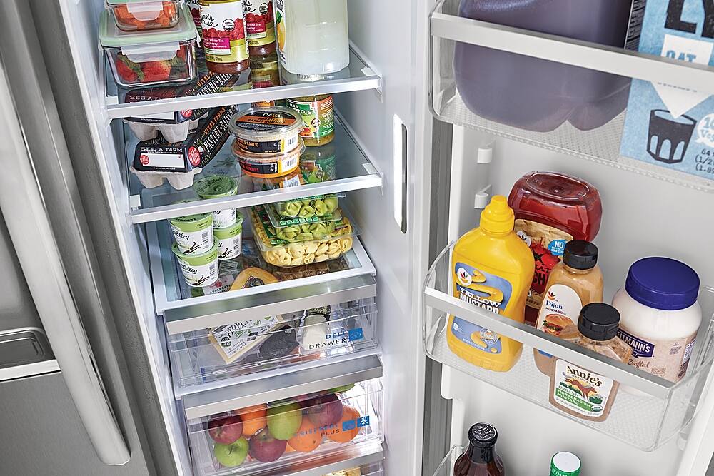 Alt View 3. Frigidaire - Gallery 22.3 Cu. Ft. Side-by-Side Refrigerator - Smudge-Proof® Stainless Steel.