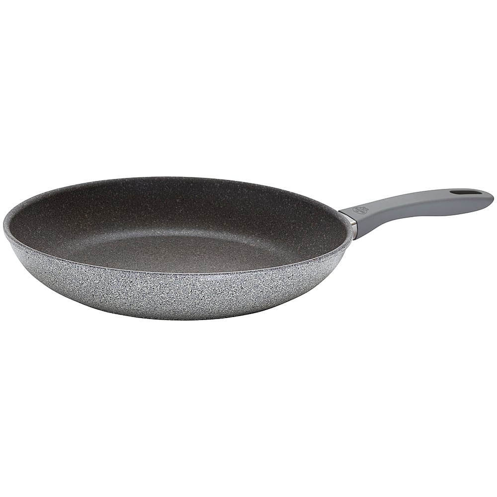 Angle View: Ballarini Parma Plus 12-inch Aluminum Nonstick Fry Pan - Gray