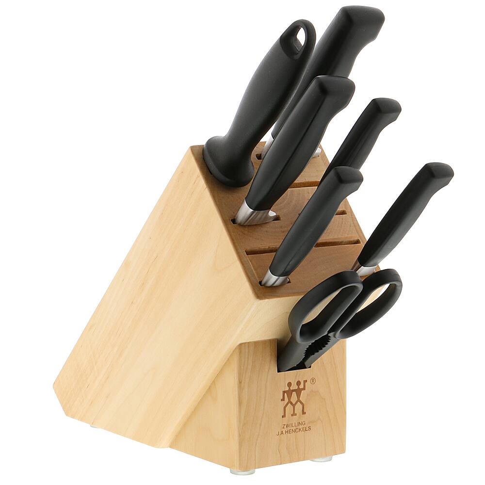 Alt View 11. ZWILLING - Four Star Anniversary 8-pc Knife Block Set - Black.
