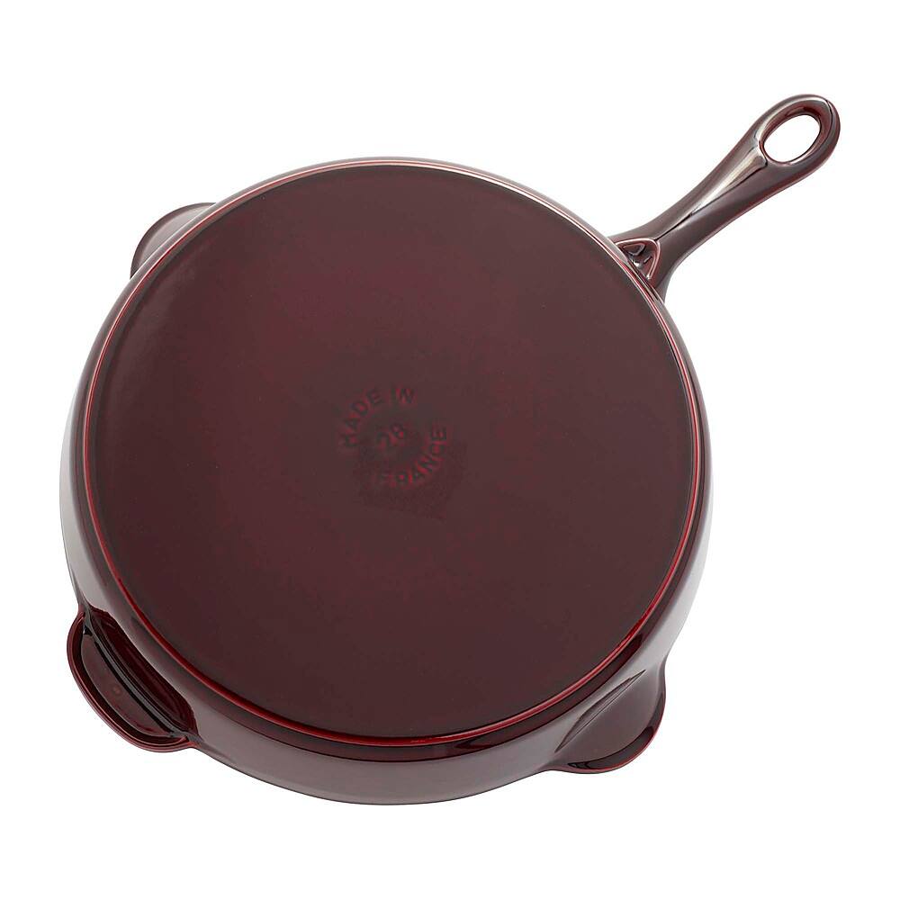 Alt View 12. Staub - Cast Iron 11-inch Traditional Skillet - Grenadine.