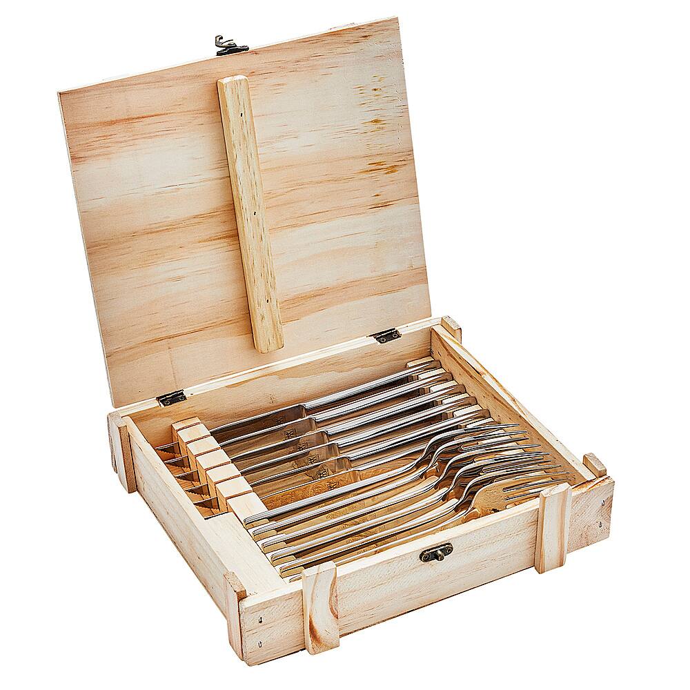 Angle. ZWILLING - 12-pc Steak Dinner Set - Black.