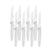 Angle. Henckels - 8-pc Stainless Steel Serrated Steak Knife Set - Silver.