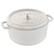 Angle. Staub - Cast Iron 5.5-qt Round Cocotte - White.