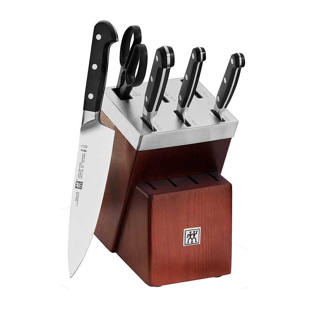 Alt View 11. ZWILLING - ZWILLING Pro 7-pc Self-Sharpening Knife Block Set - Black.