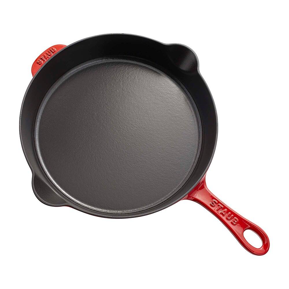 Alt View 11. Staub - Cast Iron 11-inch Traditional Skillet - Cherry.