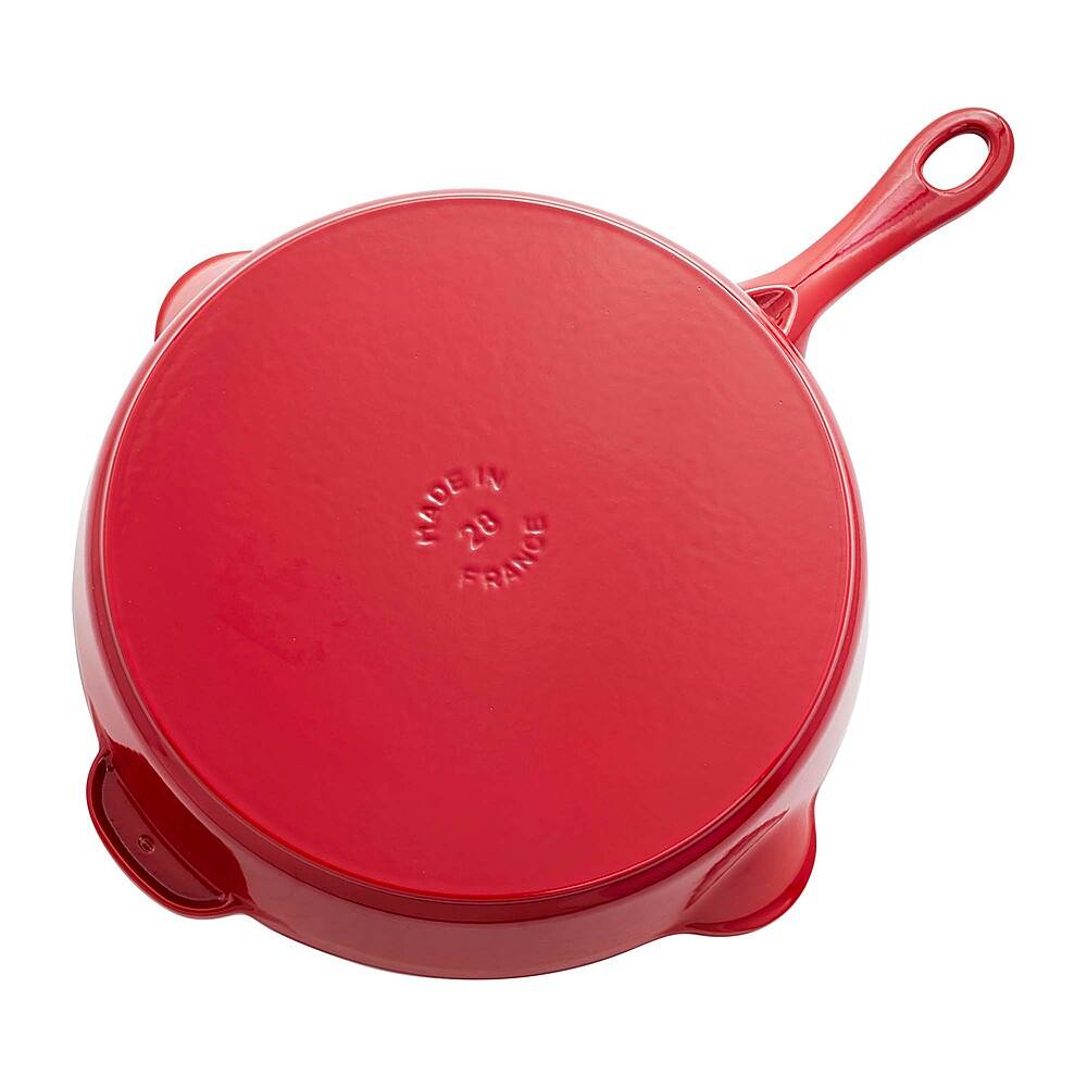 Alt View 12. Staub - Cast Iron 11-inch Traditional Skillet - Cherry.