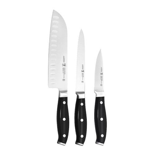 J.A. HENCKELS INTERNATIONAL - Henckels Forged Premio 3-pc Starter Knife Set - Black