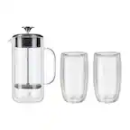 Angle. ZWILLING - Sorrento Double Wall French Press and Latte Glass - N/A.