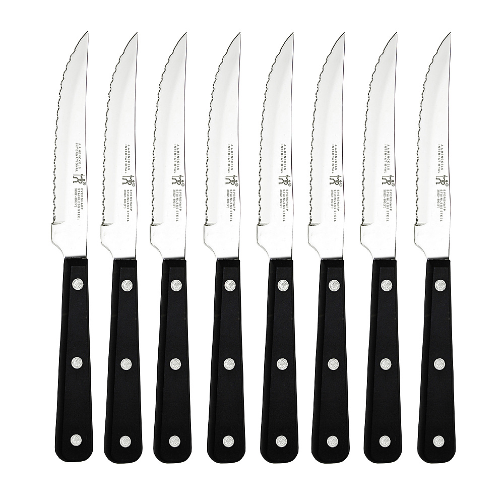 Best Buy: Henckels 8-pc Serrated Steak Knife Set Black 39322-800