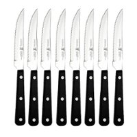 Henckels 8-pc Serrated Steak Knife Set - Black - Angle_Zoom