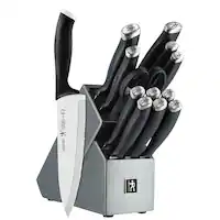 Henckels - Silvercap 14-pc Knife Block Set - Black - Angle_Zoom